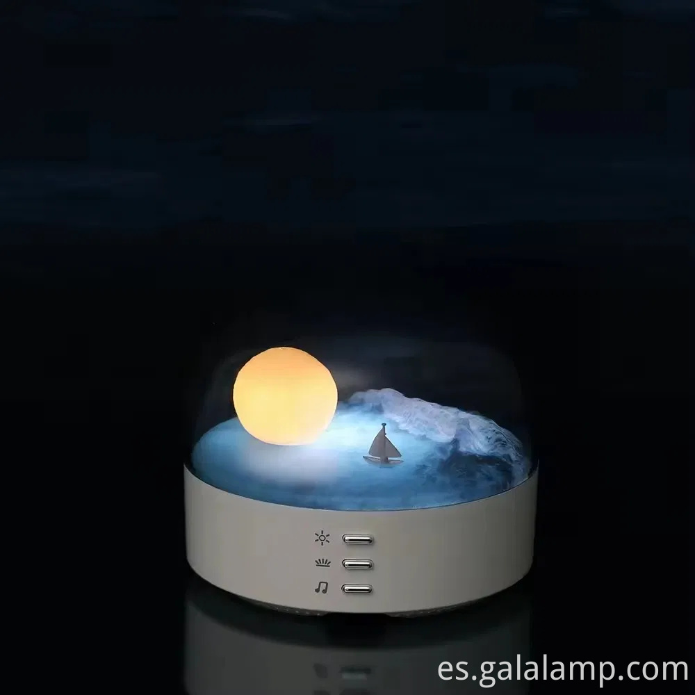 Elegante altavoz Bluetooth de luz de luna con relajante brillo de noche